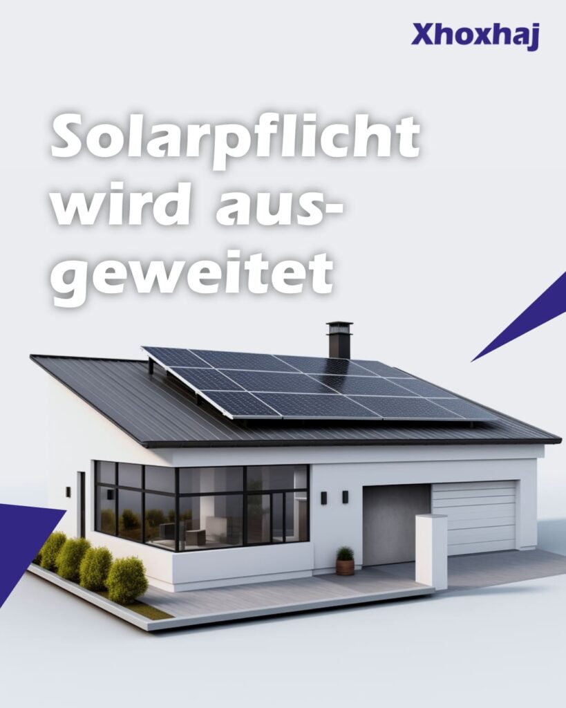 Xhoxhaj: Solarpflicht wird ausgeweitet
